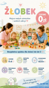 Nabór do Żłobka „Wiślański Niedźwiadek”